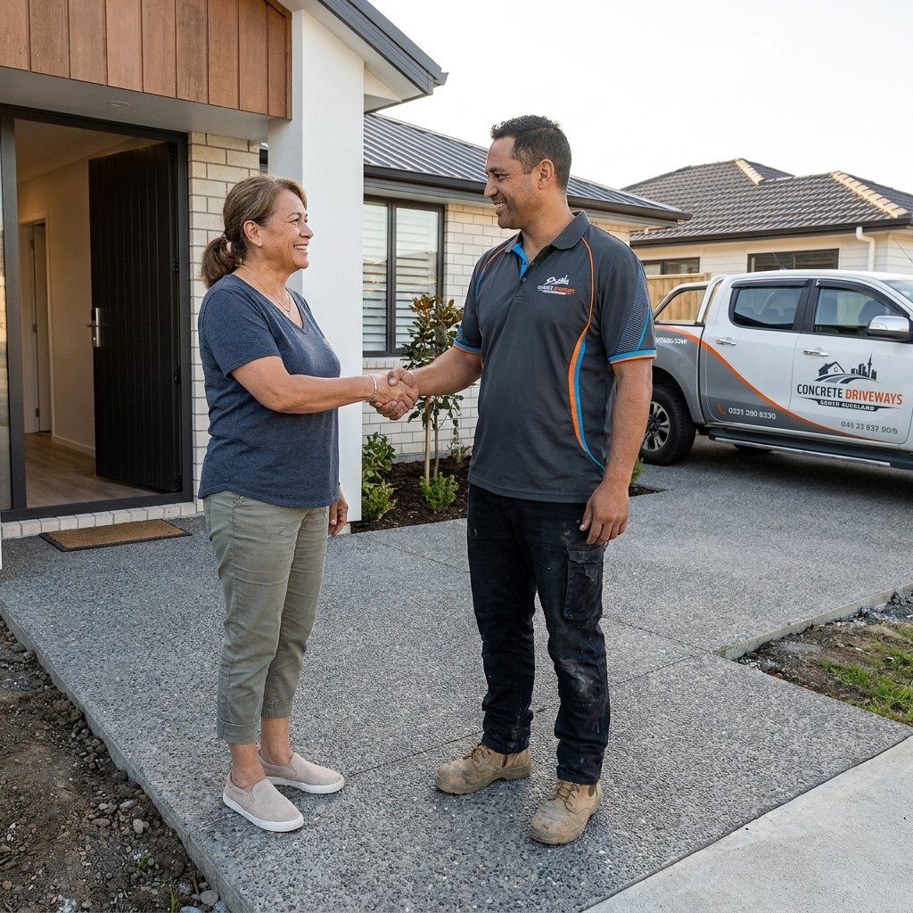 Concrete Driveways South Auckland - Overlay 1